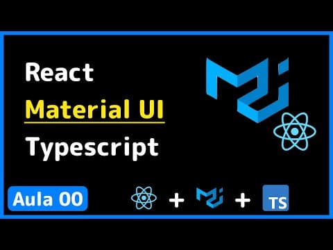 Logo do curso "👑 Curso de React com Material UI 5 e Typescript"